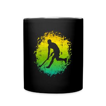 Joueurs de hockey sur gazon Joueurs de hockey - Mug uni - noir - Devant