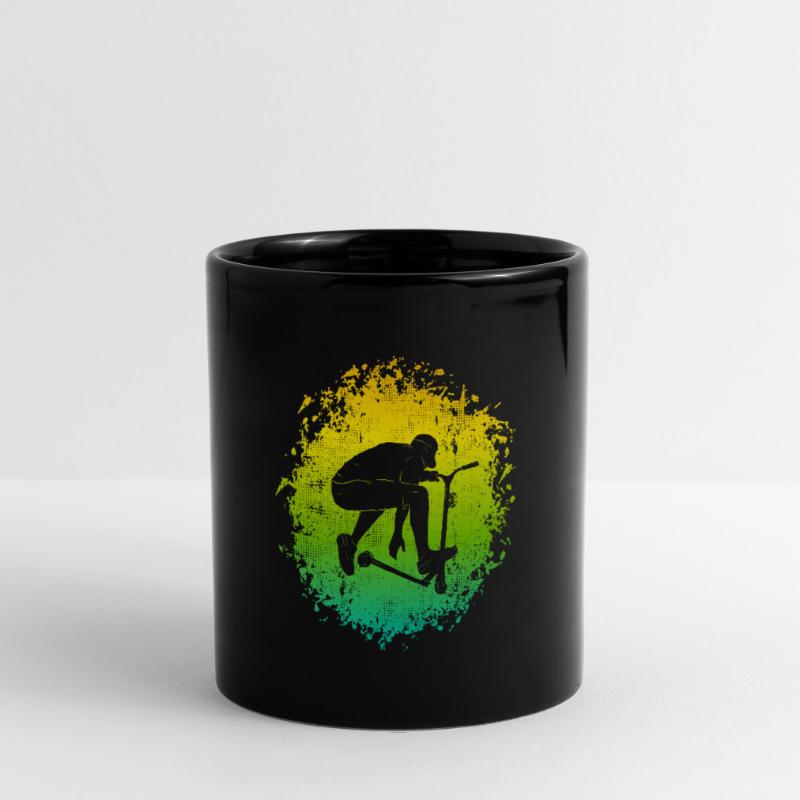 Scooter Stunt Roller Stuntroller Tretroller Tasse einfarbig