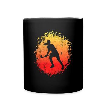 Joueur de hockey sur gazon Joueur de hockey - Mug uni - noir - Devant