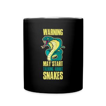 May Start Talking About Snakes Snakes Gift - Full Colour Mug - black - Front