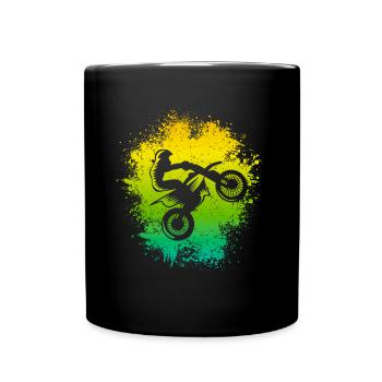 Motocross Dirtbike Enduro Moto Moto-Cross - Mug uni - noir - Devant