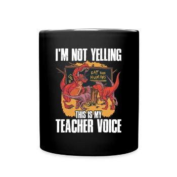 C’est mon cadeau d’enseignant de voix - Mug uni - noir - Devant