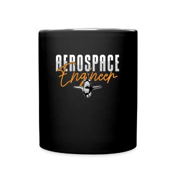 Aerospace Engineer Engineering Rocket Science - Tasse einfarbig - Schwarz - Vorne