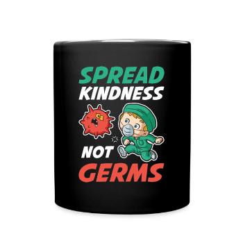 Spread Kindness Krankenschwester Geschenk - Tasse einfarbig - Schwarz - Vorne