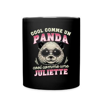 Cool Comme Un Panda, Cool Comme Une Juliette - Mug uni - noir - Devant
