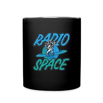 Astronomy Music Lover Radio Space Stars Universe - Full Colour Mug - black - Front