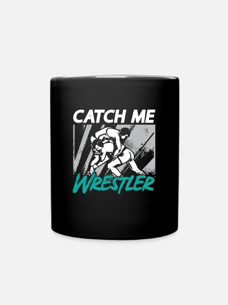 Catch Wrestling Catch Me Wrestler Fight Grappling - Full Colour Mug - black