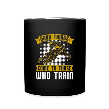 Catch Wrestling Good Things Come Wrestler Fight - Full Colour Mug - black - Front