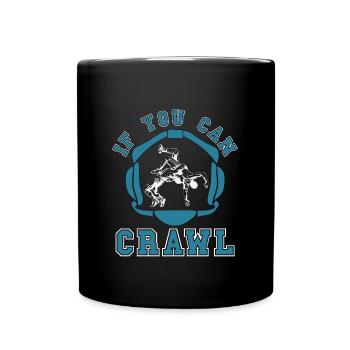 Attrapez la lutte si vous pouvez ramper combat de lutteur - Mug uni - noir - Devant