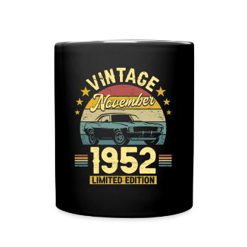 Vintage Novembre 1952 70 Ans Anniversaire - Mug uni - noir - Devant