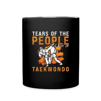Taekwondo Larmes Du Peuple Combattant Combat Sport - Mug uni - noir - Devant