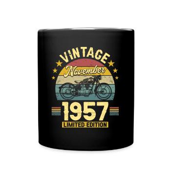 Vintage Novembre 1957 65 Ans Anniversaire - Mug uni - noir - Devant
