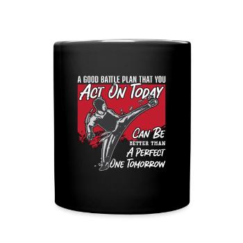 TaekwondoA Bon Combat Fighter Combat Sport Karaté - Mug uni - noir - Devant