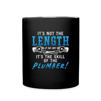 Plombier Ce n’est pas la longueur de la plomberie de tuyau - Mug uni - noir - Devant