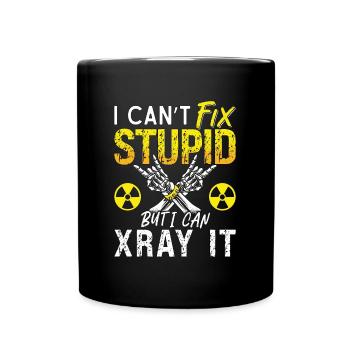 Radiologue Je ne peux pas réparer une radiologie stupide Radiologie - Mug uni - noir - Devant