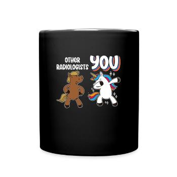 Radiologist Other Radiologists Unicorn Radiology - Full Colour Mug - black - Front