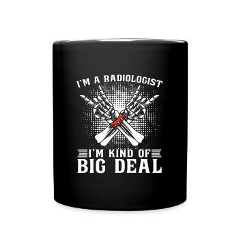 I'm A Radiologist I'm Kind Radiology X-Ray Rad - Full Colour Mug - black - Front