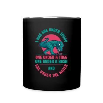 I Was One Under Today Golf Golf Gift - Full Colour Mug - black - Front