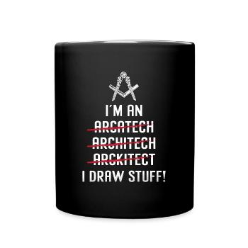 Architecte I’m An I Draw Stuff Job Architecture - Mug uni - noir - Devant