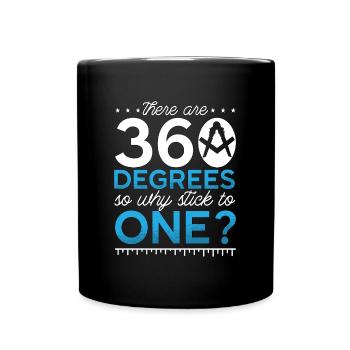 Architecte Il y a 350 degrés architecture de travail - Mug uni - noir - Devant