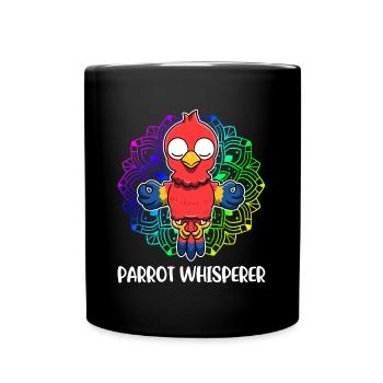 Parrot Whisperer Parrot Cadeau De Perroquet - Mug uni - noir - Devant