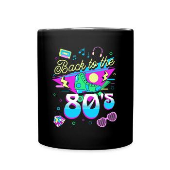 Retour Des Années 80 Vintage Retro Nostalgie 1980 - Mug uni - noir - Devant