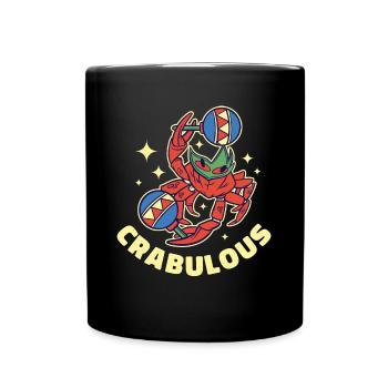 Crabulous Krabbe Geschenk - Tasse einfarbig - Schwarz - Vorne