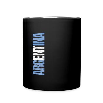 Argentina Fußball Trikot Argentinien Geschenk - Tasse einfarbig - Schwarz - Vorne