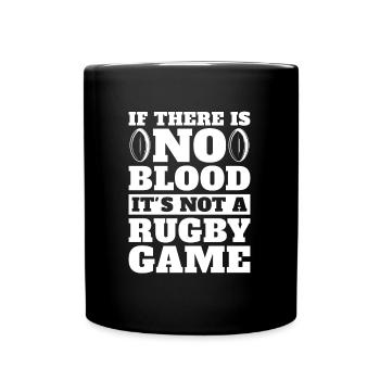 Rugby - Tasse einfarbig - Schwarz - Vorne