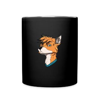 Furry Fandom Fursuits - Full Colour Mug - black - Front