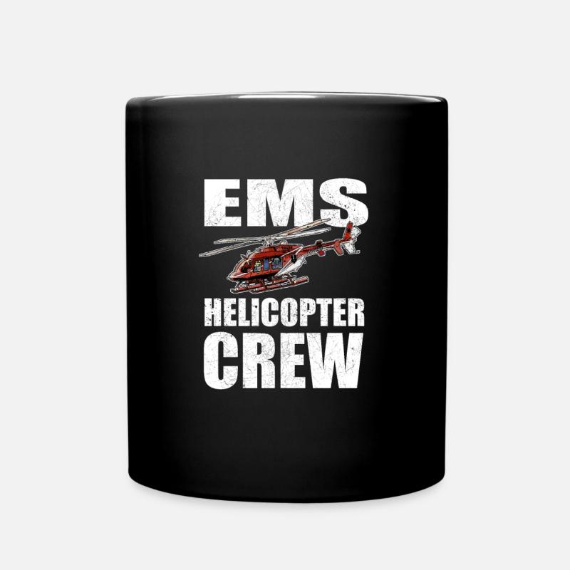 Helikopter Hubschrauber Hubschrauber - Tasse einfarbig - Schwarz