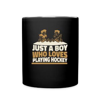 Feldhockey - Tasse einfarbig - Schwarz - Vorne