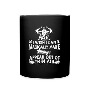 Wikinger - Tasse einfarbig - Schwarz - Vorne