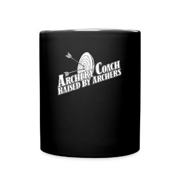 Bogenschießen Bogensport Bogenschütze - Tasse einfarbig - Schwarz - Vorne
