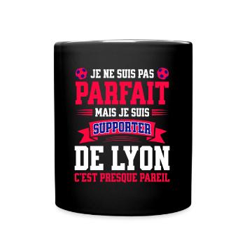 Supporter Football Lyon Fier Lyonnais - Mug uni - noir - Devant