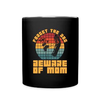 Kickboxing Forget The Dog Kickboxer Boxing Retro - Full Colour Mug - black - Front