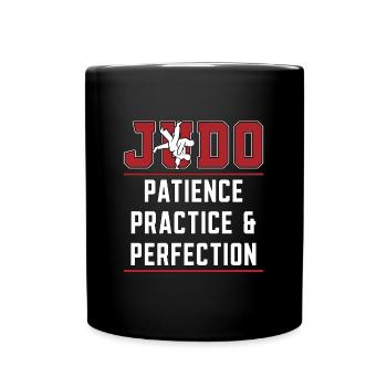 Judo Patience Pratique Combattant Karaté Entraînement - Mug uni - noir - Devant