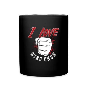 Wing Chun J’aime Wing Chun Fighter Kung Fu Fight - Mug uni - noir - Devant