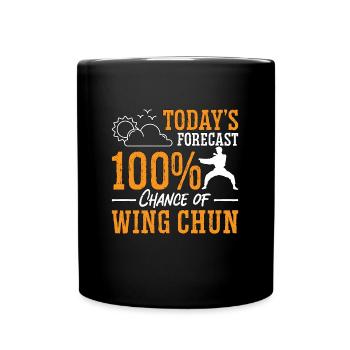 Wing Chun Aujourd’hui, fighter Kung Fu Fight - Mug uni - noir - Devant