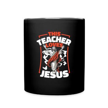 Professeur de religion Éducation religieuse - Mug uni - noir - Devant