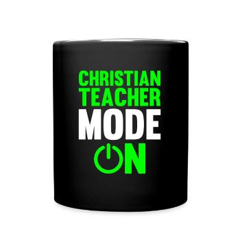 Professeur de religion Éducation religieuse - Mug uni - noir - Devant