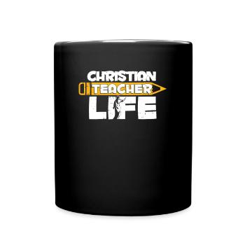 Professeur de religion Éducation religieuse - Mug uni - noir - Devant
