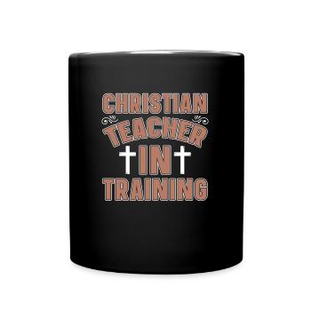 Professeur de religion Éducation religieuse - Mug uni - noir - Devant