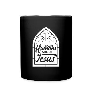 Professeur de religion Éducation religieuse - Mug uni - noir - Devant