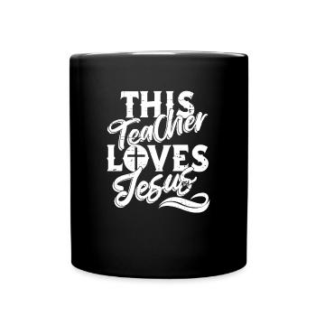 Professeur de religion Éducation religieuse - Mug uni - noir - Devant