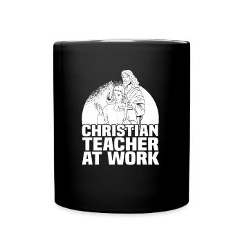 Professeur de religion Éducation religieuse - Mug uni - noir - Devant