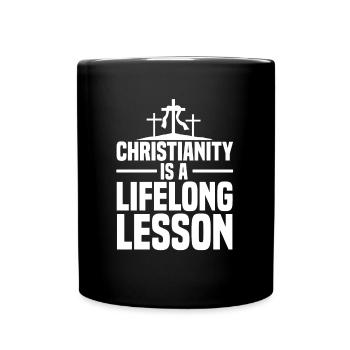 Professeur de religion Éducation religieuse - Mug uni - noir - Devant