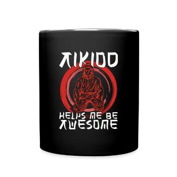 L’Aïkido m’aide à être un samouraï combattant génial - Mug uni - noir - Devant