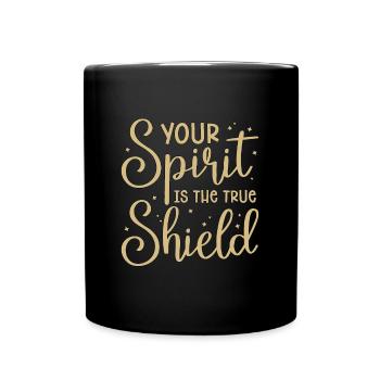 Aikido Your Spirit Is Fighter Martial Arts Samurai - Tasse einfarbig - Schwarz - Vorne