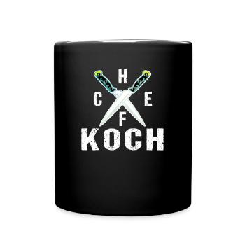 Chef Chef Chef Hobby Chef Kitchen Knives Gastronomy - Full Colour Mug - black - Front